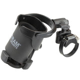 RAM Mount Level Cup™ XL Low Profile Mount w/Large Strap Clamp Base - Kesper Supply