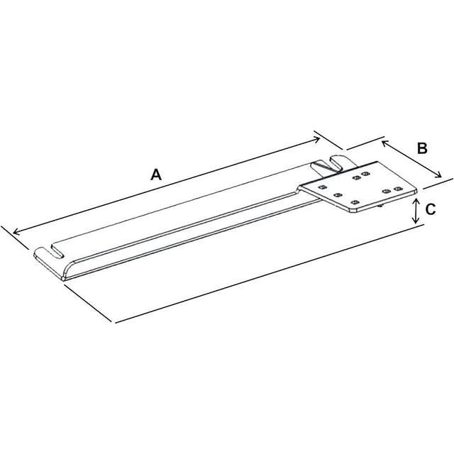 RAM Mount No-Drill™ Vehicle Base f/ '10-13 Ford Transit Connect + More - Kesper Supply