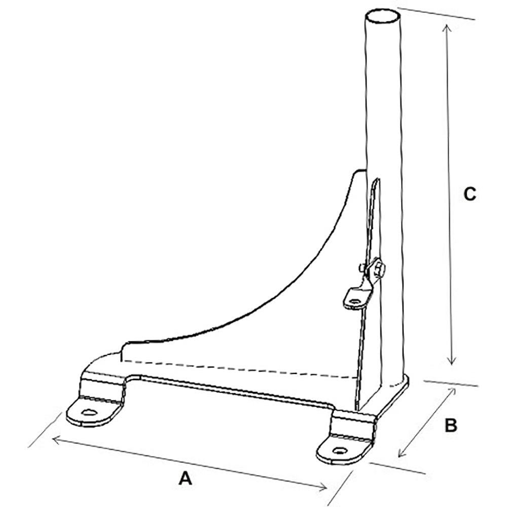 RAM Mount No-Drill™ Vehicle Base f/ '98-21 Express Van, Savana Van + More - Kesper Supply