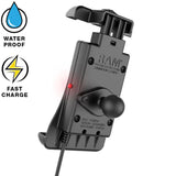 RAM Mount Quick-Grip™ 15W Waterproof Wireless Charging Mount w/Tough-Claw™ - Kesper Supply