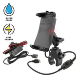 RAM Mount Quick-Grip™ 15W Waterproof Wireless Charging Mount w/Tough-Claw™ - Kesper Supply