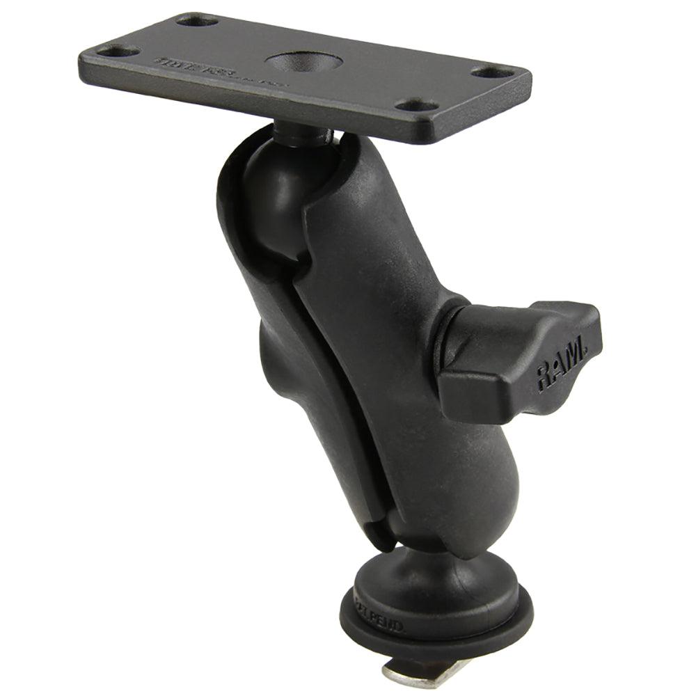 Ram Mount RAM 1" Ball Mount with Track Ball™ Base & 1.5" x 3" Plate for the Humminbird Helix 5 ONLY - Kesper Supply