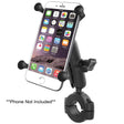 RAM Mount RAM® Torque™ 1 1/8" - 1 1/2" Diameter Handlebar/Rail Base with 1" Ball, Medium Arm and X-Grip® for Larger Phones - Kesper Supply