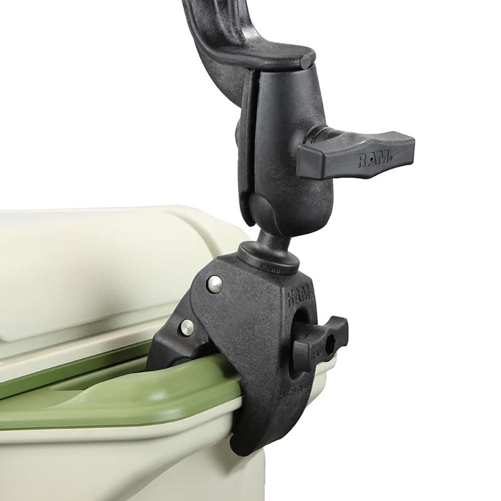 RAM Mount RAM® Tube Jr.™ Rod Holder w/Revolution Arm & RAM® Tough-Claw™ Base - Kesper Supply