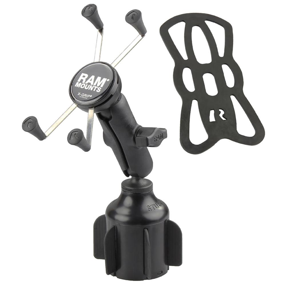 RAM Mount RAM® X-Grip® Large Phone Mount w/RAM® Stubby™ Cup Holder Base - Kesper Supply