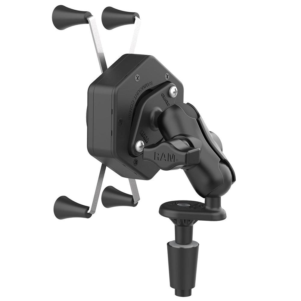 RAM Mount RAM® X-Grip® Large Phone Mount w/Vibe-Safe™ & Fork Stem Base - Short - Kesper Supply