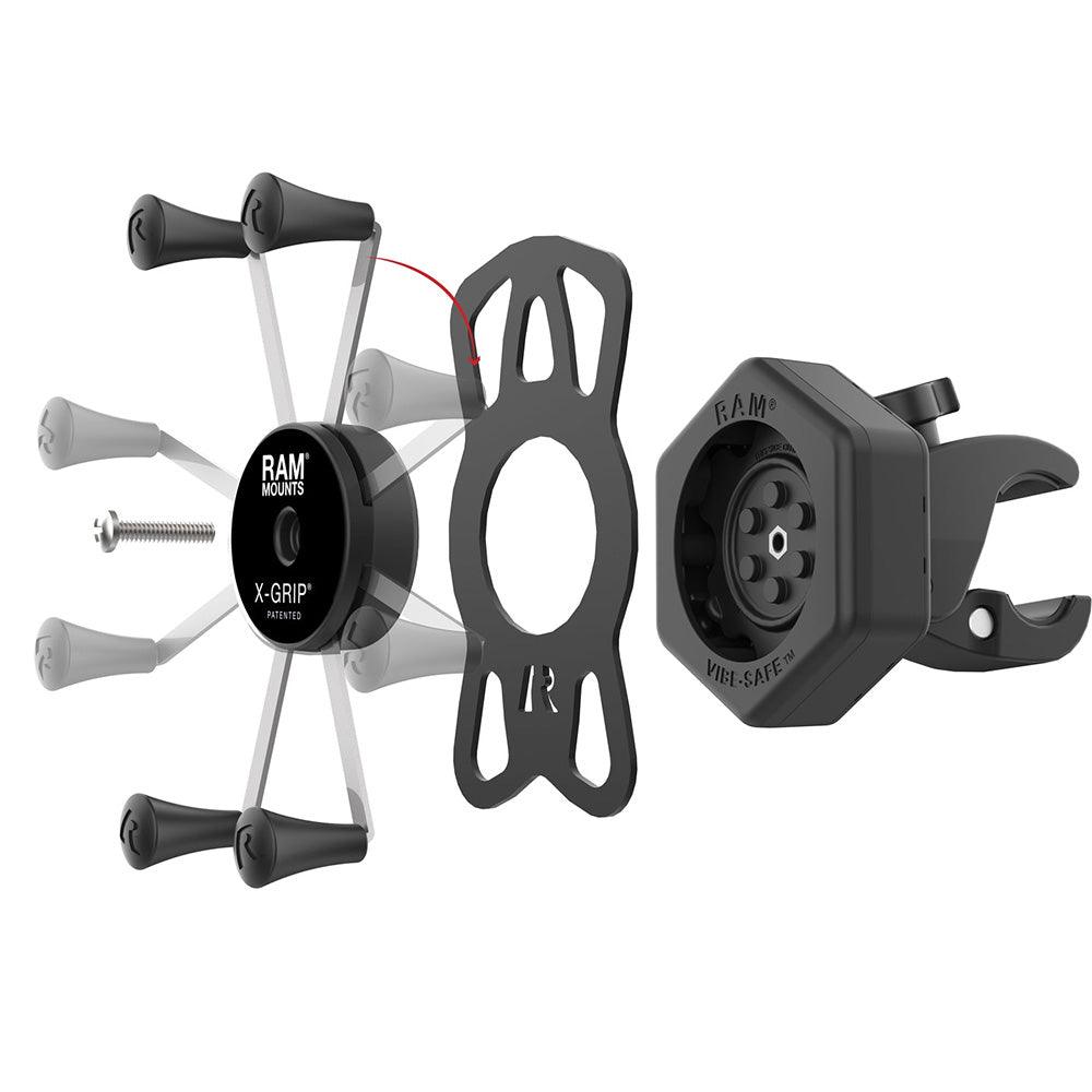 RAM Mount RAM® X-Grip® Large Phone Mount w/Vibe-Safe™ & Small Tough-Claw™ - Kesper Supply