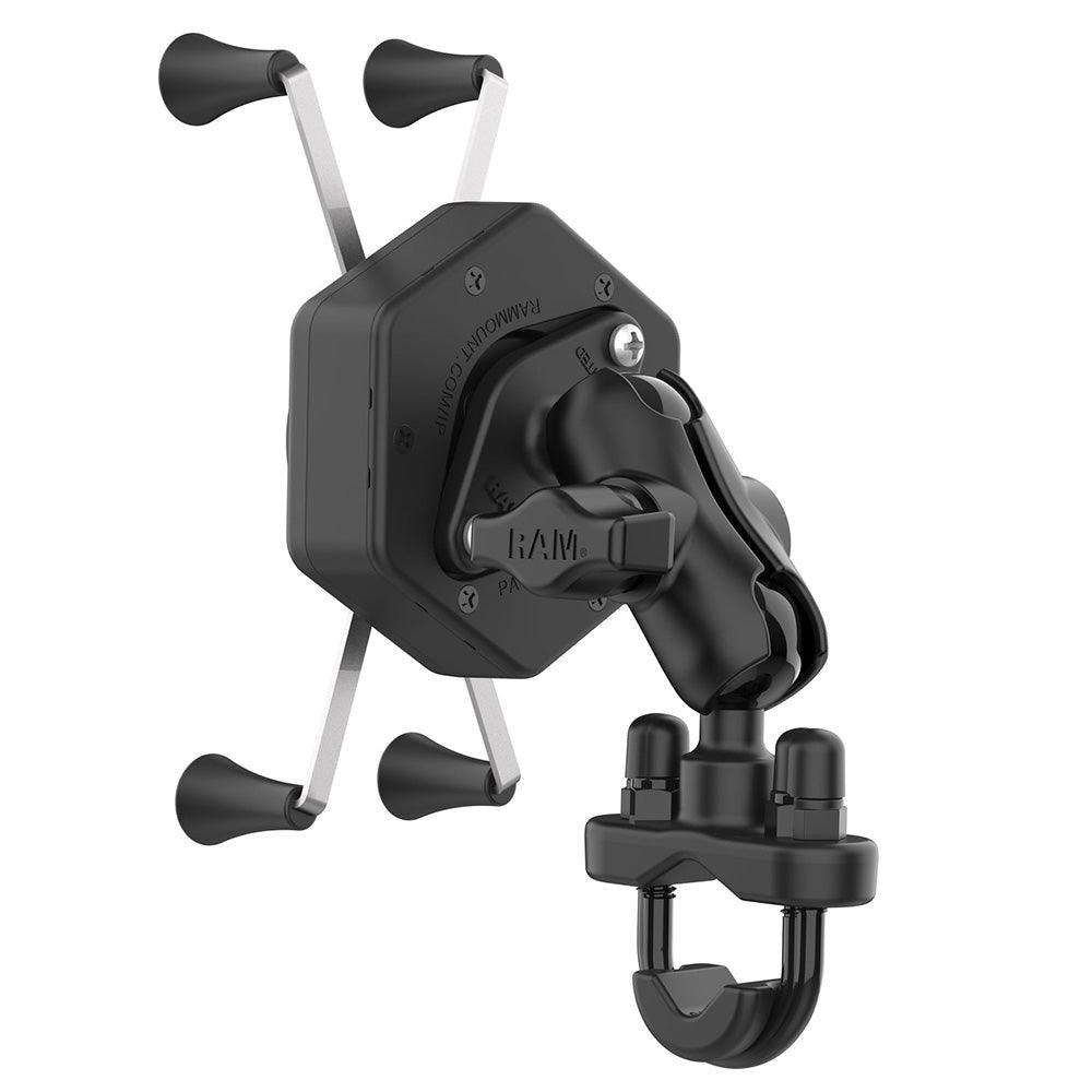 RAM Mount RAM® X-Grip® Large Phone Mount w/Vibe-Safe™ & U-Bolt Base - Short - Kesper Supply