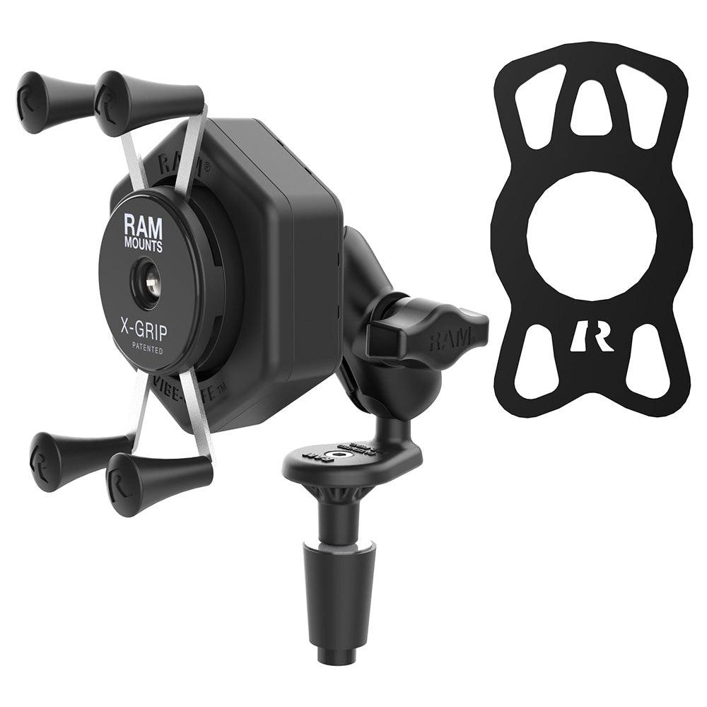 RAM Mount RAM® X-Grip® Phone Mount w/Vibe-Safe™ & Fork Stem Base - Short - Kesper Supply