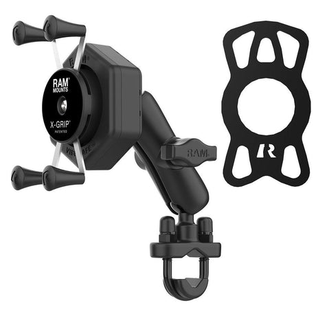 RAM Mount RAM® X-Grip® Phone Mount w/Vibe-Safe™ & U-Bolt Base - Medium - Kesper Supply