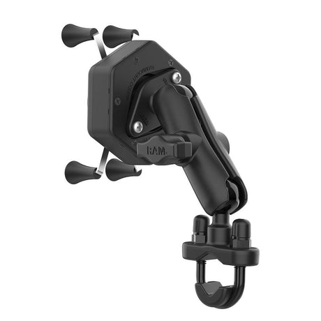 RAM Mount RAM® X-Grip® Phone Mount w/Vibe-Safe™ & U-Bolt Base - Medium - Kesper Supply