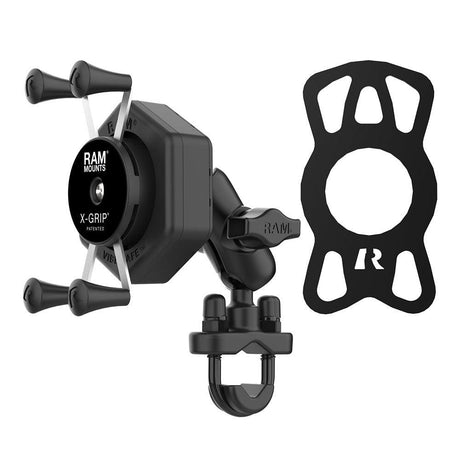 RAM Mount RAM® X-Grip® Phone Mount w/Vibe-Safe™ & U-Bolt Base - Short - Kesper Supply