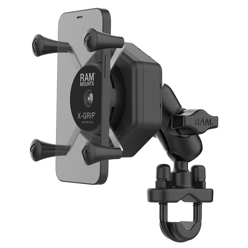 RAM Mount RAM® X-Grip® Phone Mount w/Vibe-Safe™ & U-Bolt Base - Short - Kesper Supply