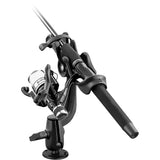 RAM Mount RAM-ROD 2000 Fishing Rod Holder w/RAM-ROD Revolution Ratchet/Socket System & Round Flat Surface Base - Kesper Supply