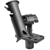 RAM Mount RAM Tube Jr. Rod Holder w/Short 4" Length Post Spline & Flush Mounting Base - Kesper Supply