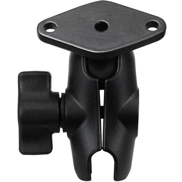 RAM Mount Short Double Socket Arm w/Diamond Base - Kesper Supply