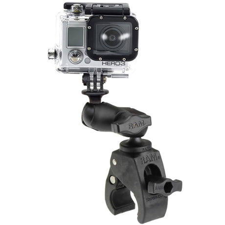 RAM Mount Small Tough-Claw™ Base w/Short Double Socket Arm & GoPro®/Action Camera Mount - Kesper Supply