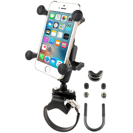 RAM Mount Strap Clamp, Roll Bar Mount w/Universal X-Grip® Cell/iPhone Cradle - Kesper Supply