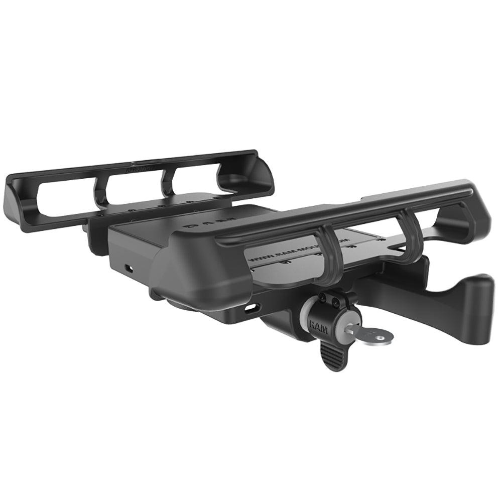 RAM Mount Tab-Lock Universal Locking Cradle f/Apple iPad w/LifeProof & Lifedge Cases - Kesper Supply