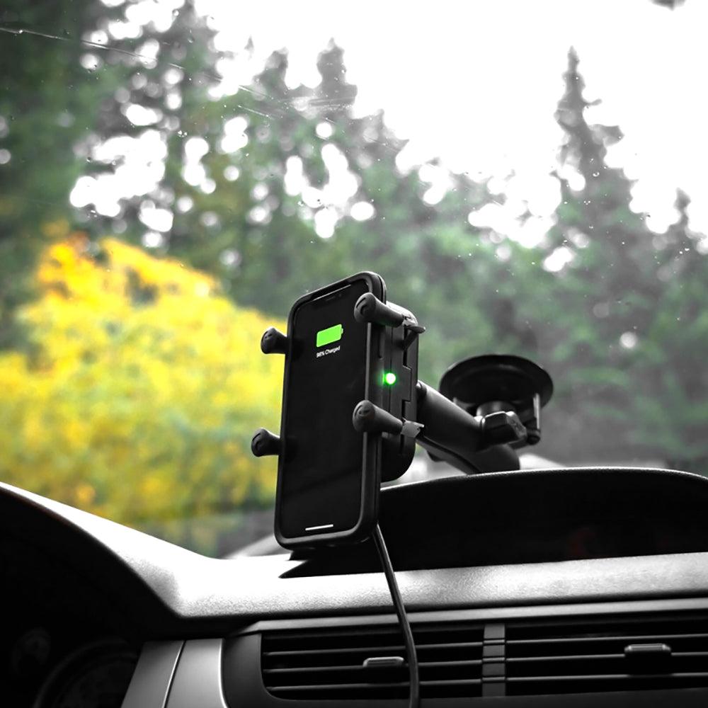 RAM Mount Tough-Charge™ Waterproof Wireless Charging Suction Cup Mount - Kesper Supply