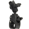 RAM Mount Tough-Claw Small Clamp Mount w/Double Socket Arm - 1" Ball - Kesper Supply