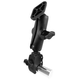 RAM Mount Tough-Claw™ Base w/Double Socket Arm & Diamond Base Adapter - Kesper Supply