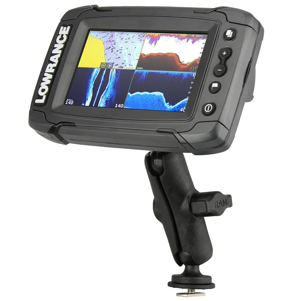 Ram Mount Track Ball™ Mount f/Lowrance Elite, Hook & Mark-4 Series Fishfinders - Kesper Supply