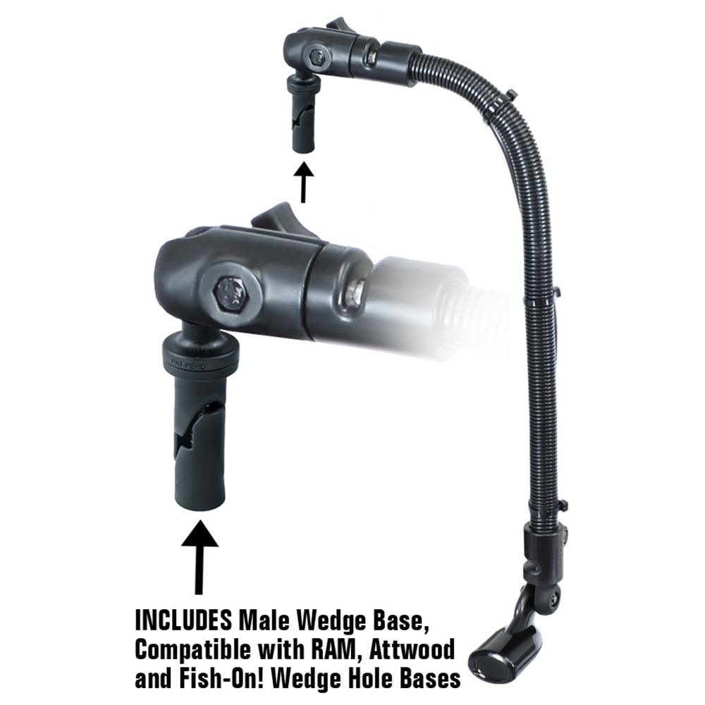 RAM Mount Transducer Arm Mount w/1" Ball Wedge - Compatible w/Scotty/Hobie - Kesper Supply