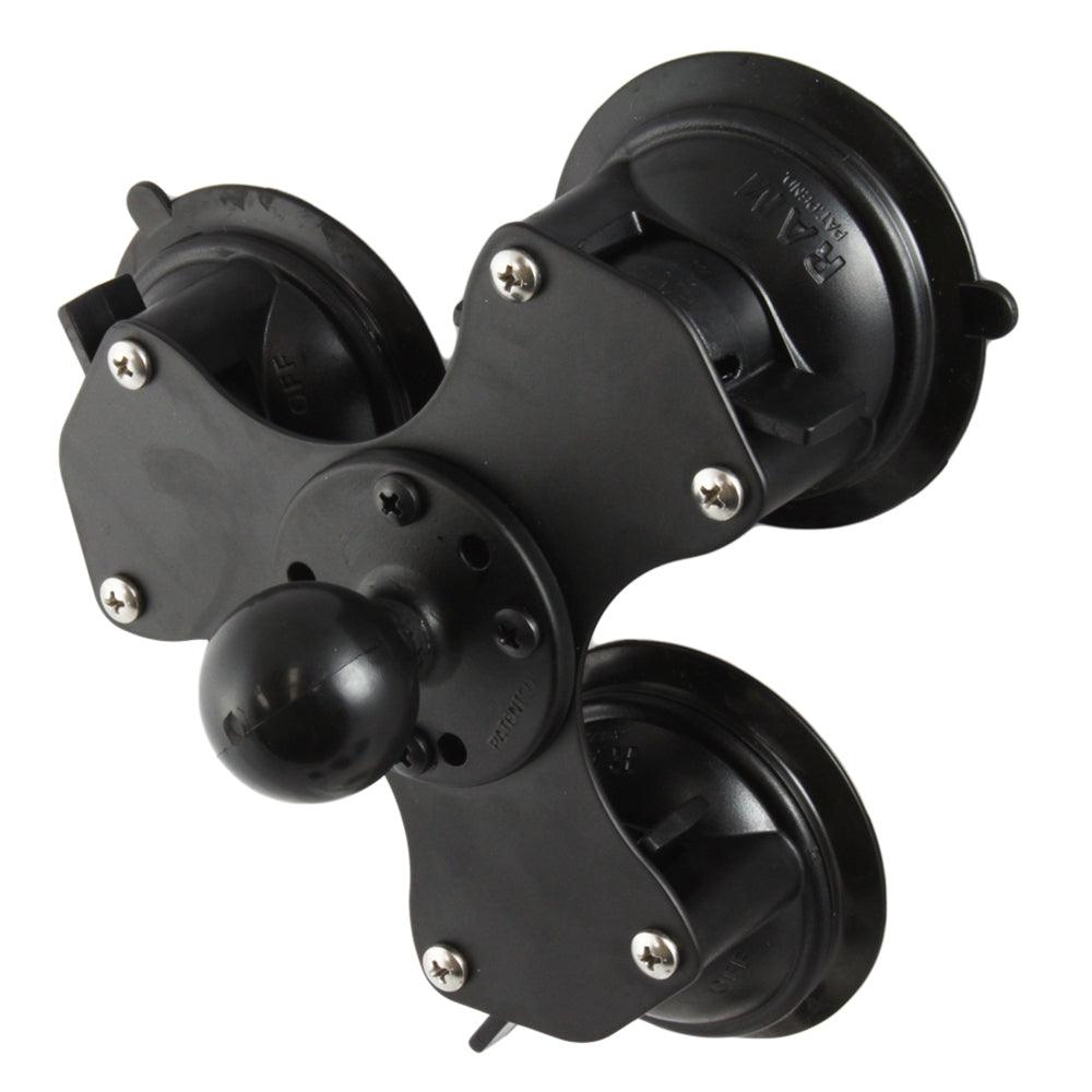 RAM Mount Triple Suction Cup Base w/1.5" Ball - Kesper Supply