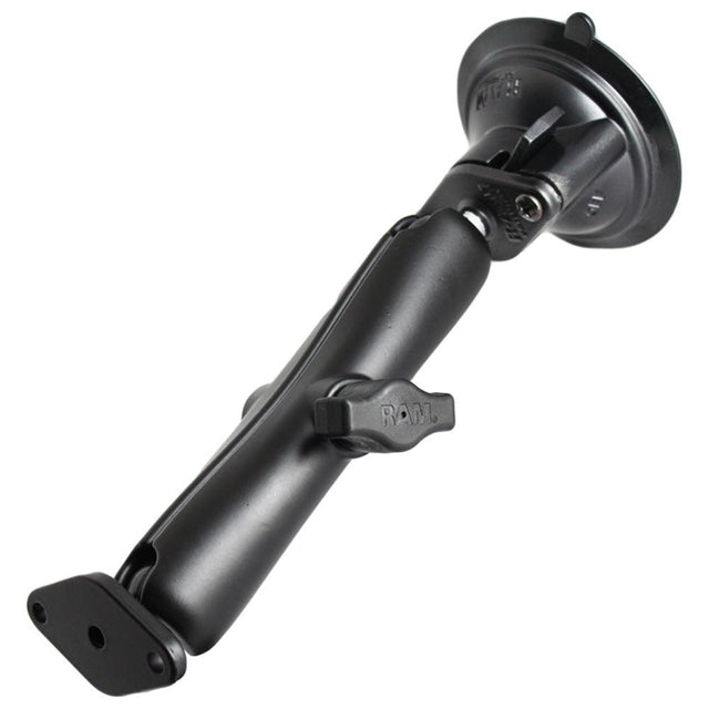 RAM Mount Twist Lock Suction Cup Mount w/Long Double Socket Arm - Kesper Supply