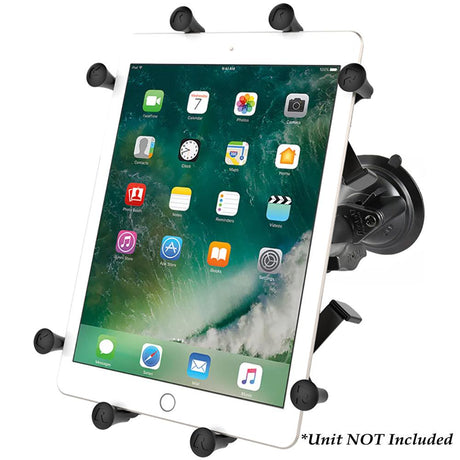 RAM Mount Twist-Lock™ Suction Cup Mount w/Universal X-Grip® Cradle for 10" Large Tablets - Kesper Supply