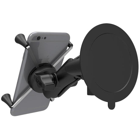 RAM Mount Twist-Lock™ Suction Cup Mount w/Universal X-Grip® Large Phone/Phablet Cradle - Kesper Supply