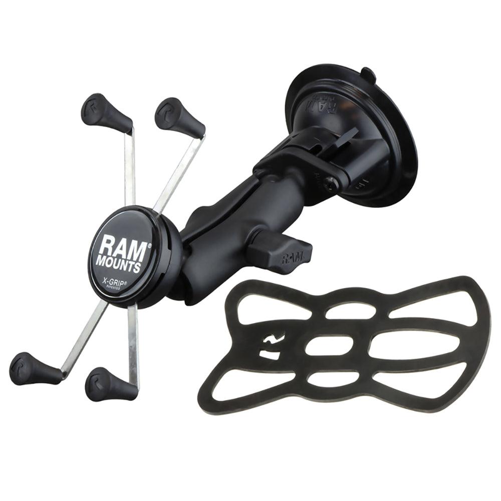 RAM Mount Twist-Lock™ Suction Cup Mount w/Universal X-Grip® Large Phone/Phablet Cradle - Kesper Supply