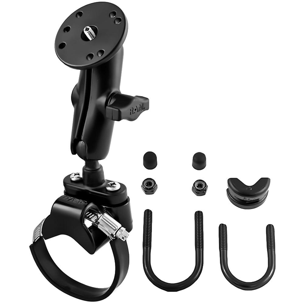 RAM Mount U-Bolt ATV/UTV Strap w/Double Socket Arm and 1/4 -20 Mounting Bolt Base - Kesper Supply