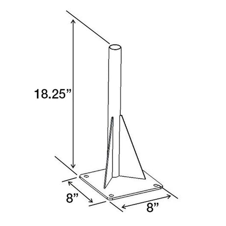 RAM Mount Universal Drill-Down Laptop Mount Base - Kesper Supply