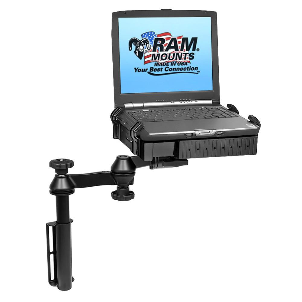 RAM Mount Universal Flat Surface Vertical Drill-Down Vehicle Laptop Mount Stand - Kesper Supply