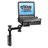 RAM Mount Universal Flat Surface Vertical Drill-Down Vehicle Laptop Mount Stand - Kesper Supply