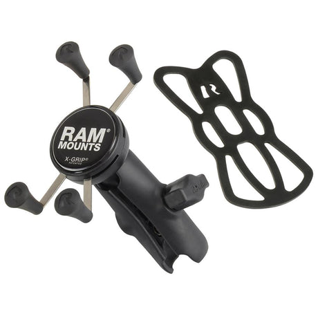 RAM Mount Universal X-Grip® Cell Phone Cradle w/Double Socket Arm - Kesper Supply