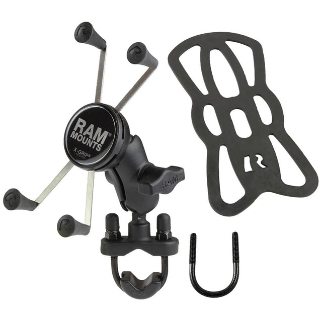 RAM Mount X-Grip® Large Phone Mount w/Handlebar U-Bolt Base - Kesper Supply