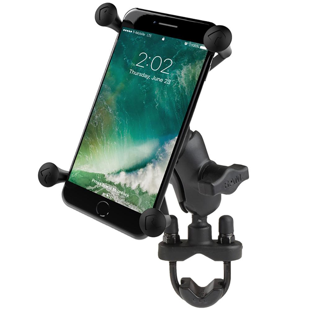 RAM Mount X-Grip® Large Phone Mount w/Handlebar U-Bolt Base - Kesper Supply