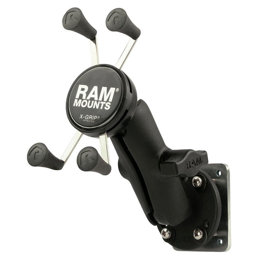 RAM Mount X-Grip® Phone Mount w/Drill-Down Base & Backer Plate - Kesper Supply