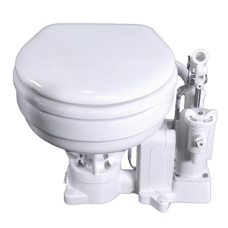 Raritan PH PowerFlush Electric/Manual Toilet - Marine Size - 12v - White - Kesper Supply