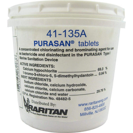 Raritan PURASAN EX Refill Tablets *1 Tub of 6 Tablets - Kesper Supply