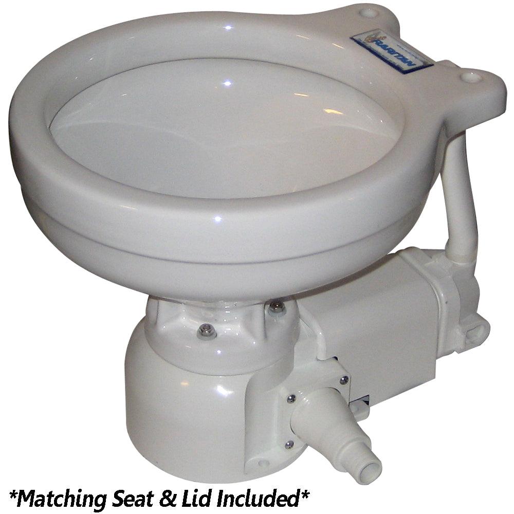 Raritan Sea Era Electric Toilet - Marine Size - Integral Pump - Straight & 90° Discharge - 12v - Kesper Supply