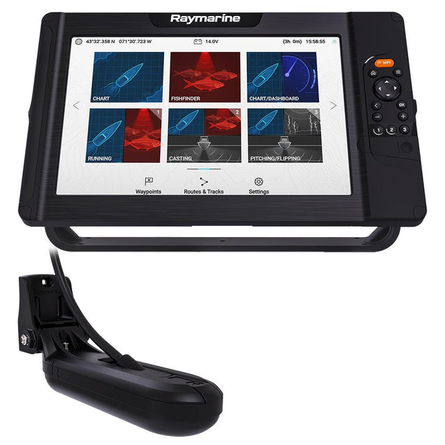 Raymarine Element 12 HV Combo w/HV-100 Transom Mount Transducer & Lighthouse North America Chart - Kesper Supply