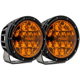 RIGID Industries 360 Series 6" Spot w/Amber Pro Lens - Pair - Kesper Supply