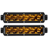 RIGID Industries 6" SR-Series SAE Compliant Fog Light - Black w/Yellow Light - Kesper Supply