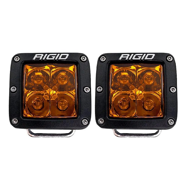 RIGID Industries D-Series Spot w/Amber Pro Lens - Pair - Kesper Supply