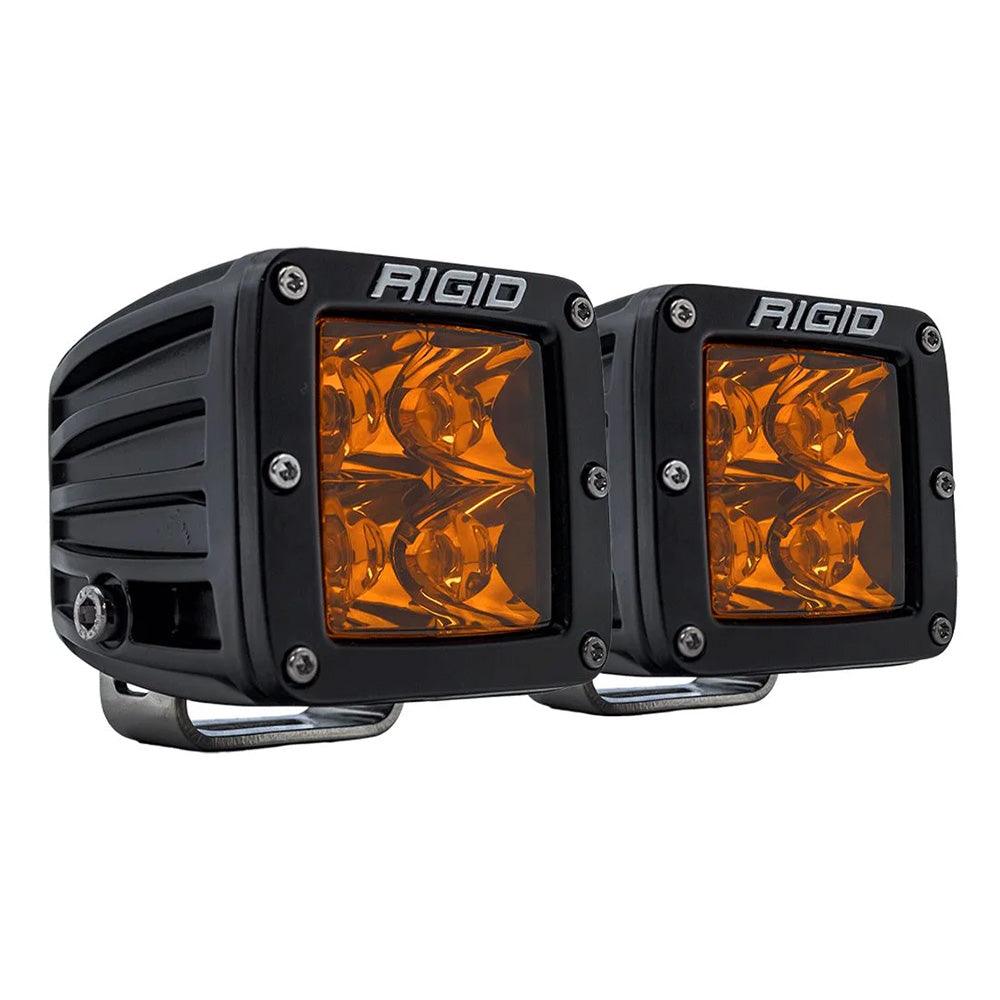 RIGID Industries D-Series Spot w/Amber Pro Lens - Pair - Kesper Supply