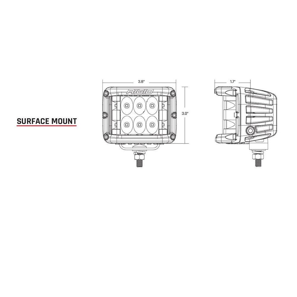 RIGID Industries D-SS Spot w/Amber Pro Lens - Pair - Kesper Supply